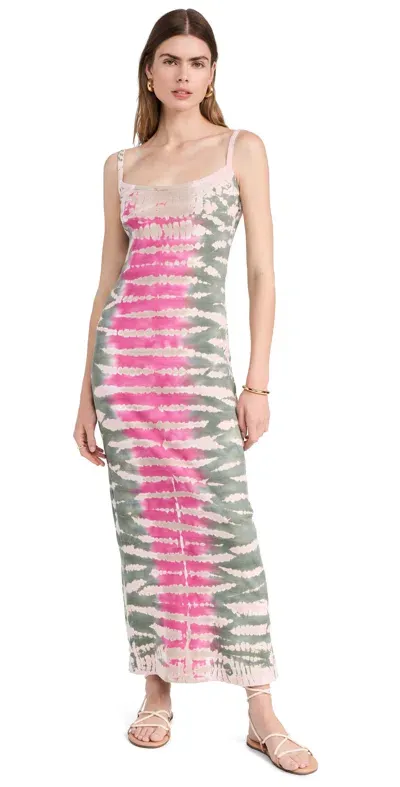 Young Fabulous & Broke Tonya Maxi Dress Pink Flash Reef Wash