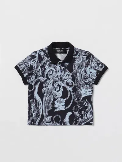 Young Versace Babies' T-shirt  Kids In Blue