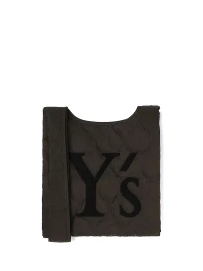 Y's Logo-printed Two-way Shoulder Bag In Green