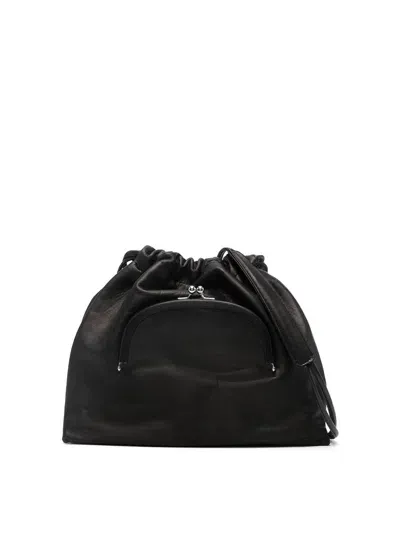 Y's Metal Clasp Pochette In Negro