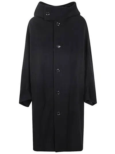 Y's U Long Cape C In Black