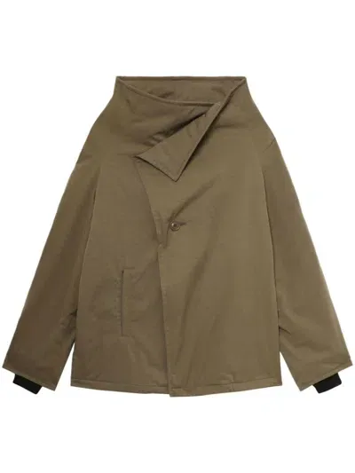 Y's Wrap Jacket In Nude