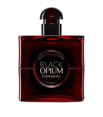 Ysl Black Opium Eau De Parfum Over Red In White