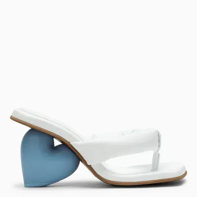 Yume Yume 80mm Love Leather Sandals In White