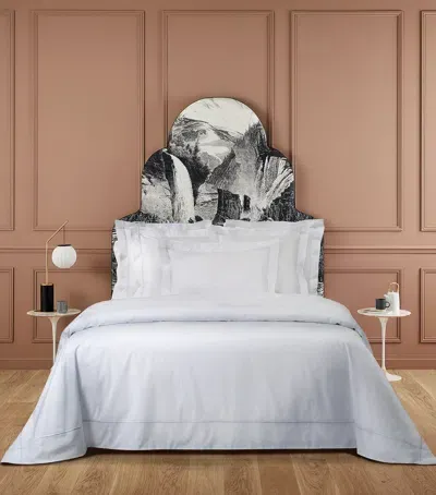 Yves Delorme Athena Blanc Duvet Cover In White