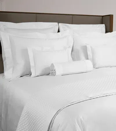 Yves Delorme Couture Cotton Adagio Double Duvet Cover In White