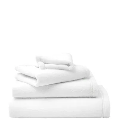 Yves Delorme Couture Duetto Blanc Bath Towel In White