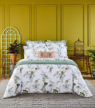 Yves Delorme Jardins Super King Flat Sheet In Multi