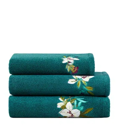 Yves Delorme Panorama Hand Towel In Green