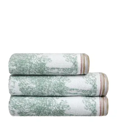 Yves Delorme Parc Hand Towel In Green