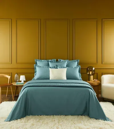 Yves Delorme Triomphe Double Duvet Cover In Green