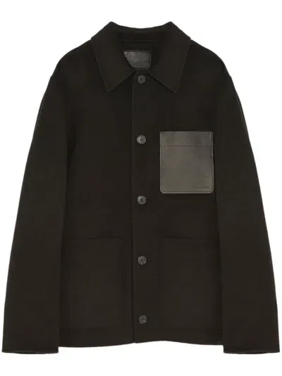 Yves Salomon Chest-pocketed Jacket In Black