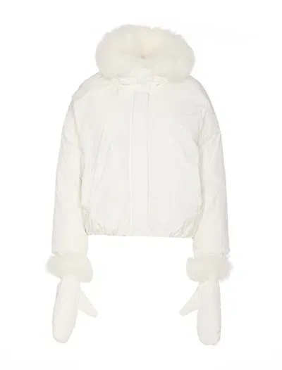 Yves Salomon Coats In White