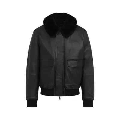 Yves Salomon Jacket In Black