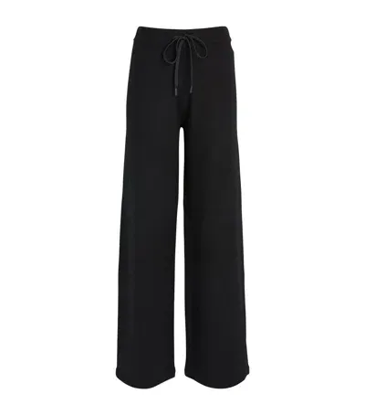 Yves Salomon Knit Trousers In Black