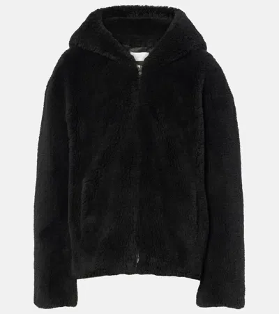 Yves Salomon Black Shag Jacket