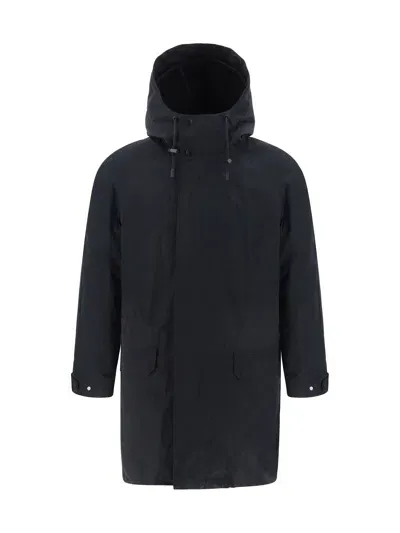 Yves Salomon Parka Jacket In Black