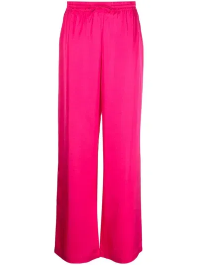 Yves Salomon Plain Palazzo Pants In Rosa