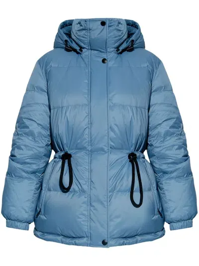 Yves Salomon Reversible Puffer Jacket In Blue