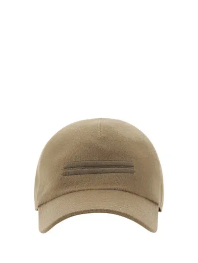 Z Zegna Embroidered Baseball Cap In Beige