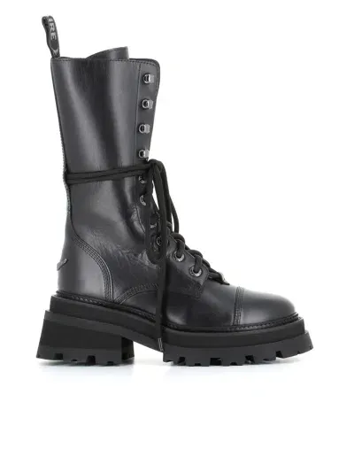 Zadig &amp; Voltaire Lace-up Boot Ride In Black