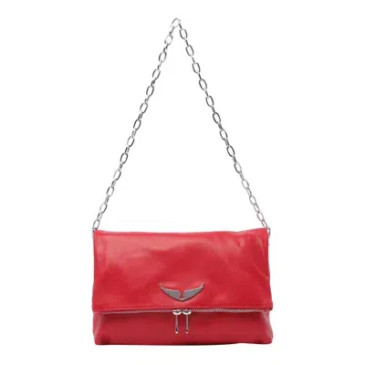 Zadig &amp; Voltaire Rocky Shoulder Bag In Red