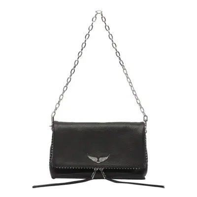 Zadig &amp; Voltaire Sac Rocky Large Crossbody Bag In Noir