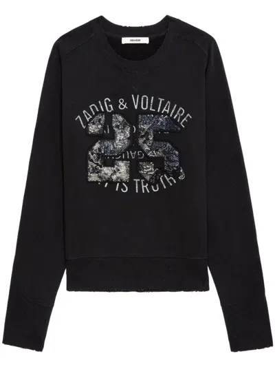 Zadig & Voltaire Arvene Sweatshirt In Gris Chine Clair