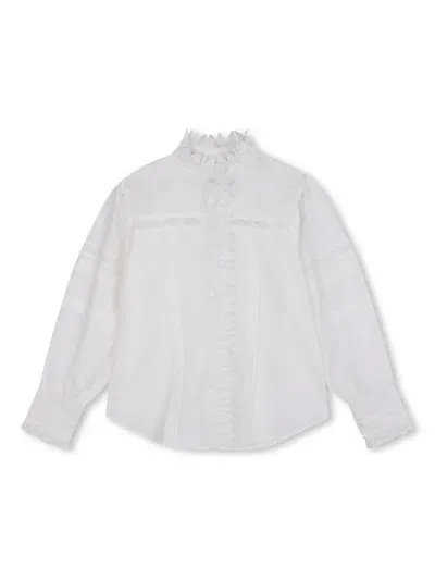 Zadig & Voltaire Kids' Cotton Shirt In White