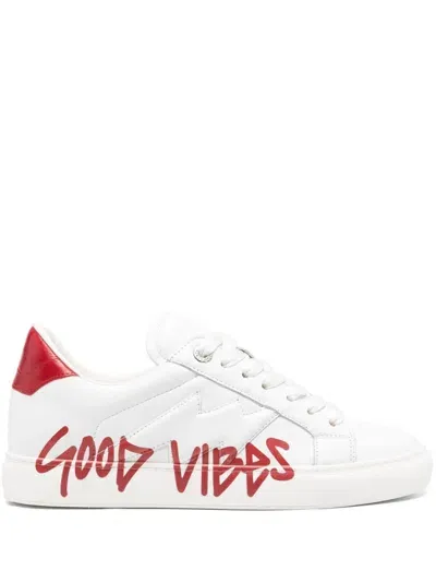 Zadig & Voltaire La Flash Sneakers In Weiss