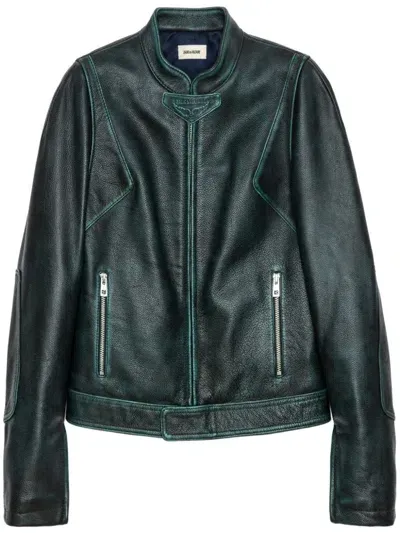 Zadig & Voltaire Loupa Lederjacke In Peaks