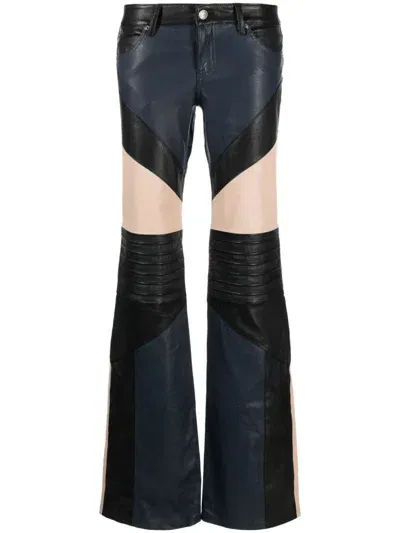 Zadig & Voltaire Paulin Panelled Flared Trousers In Black