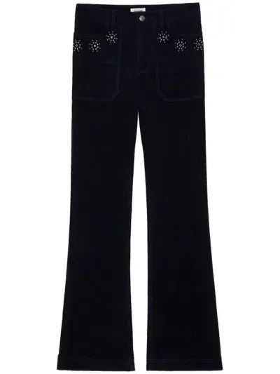 Zadig & Voltaire Pista Corduroy Pants In Encre