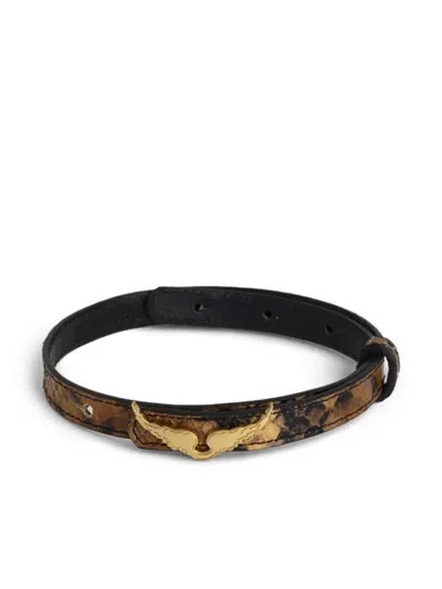 Zadig & Voltaire Rock Wild Bracelet In Brown