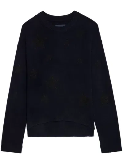 Zadig & Voltaire Sequin-embellished Jumper In Encre