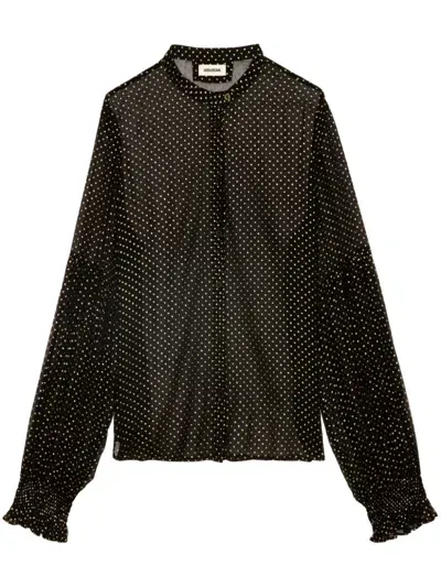 Zadig & Voltaire Tandy Blouse In Noir