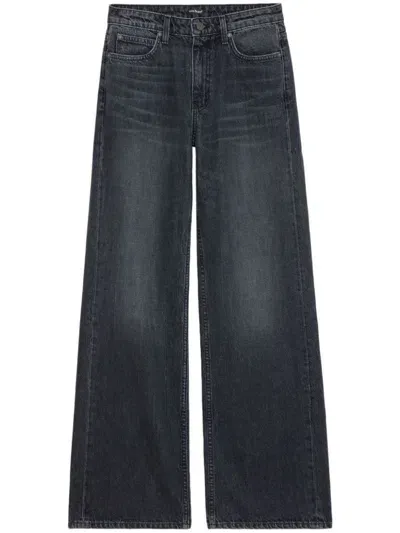 Zadig & Voltaire The Whitney Wide Jeans In Black