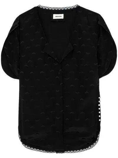 Zadig & Voltaire Tiffiny Blouse In Black