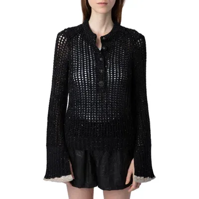 Zadig & Voltaire Sequin-embellished Jumper In Negro