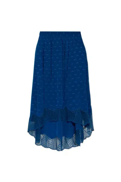 Zadig & Voltaire Overseas Skirt In Blue