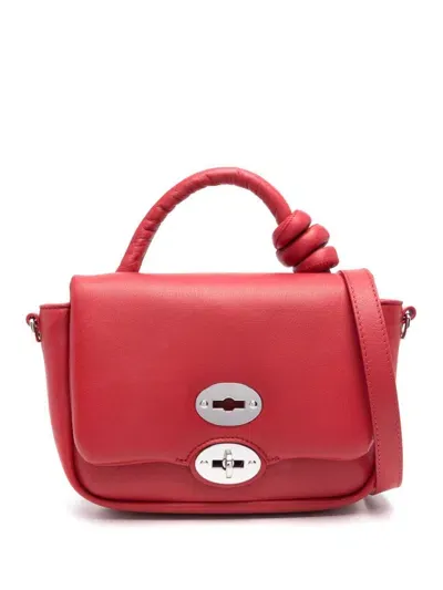 Zanellato Ella Soft Small Leather Handbag In Red