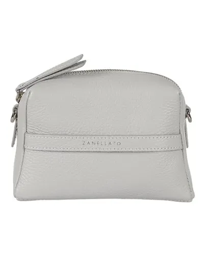 Zanellato Matrioska Daily Shoulder Bag In Grey/fuxia/petrol