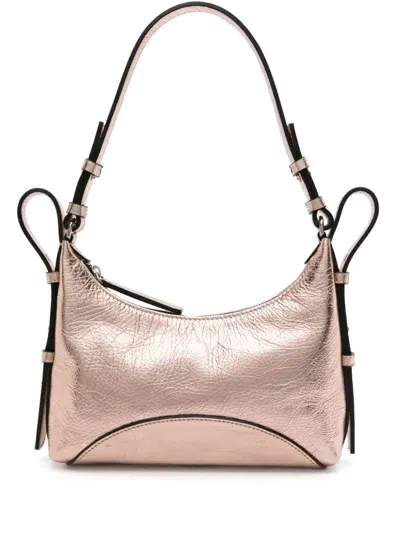 Zanellato Mita Small Leather Shoulder Bag In Gold