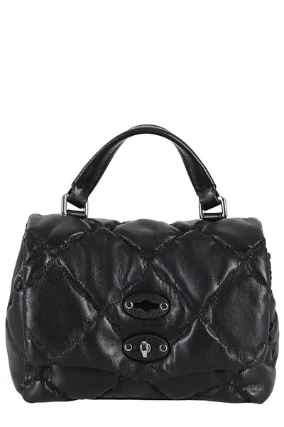 Zanellato Small Postina Amar Nuvola Tote Bag In Black