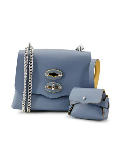 Zanellato Postina Amar Shoulder Bag In Blue