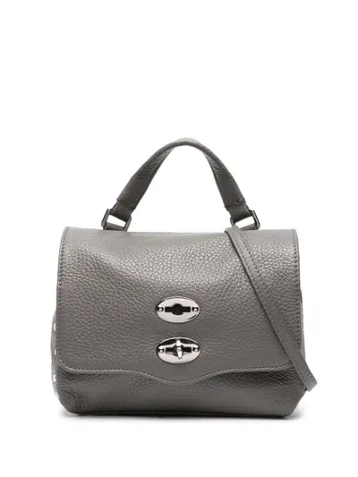 Zanellato Baby Postina Daily Leather Handbag In Grey