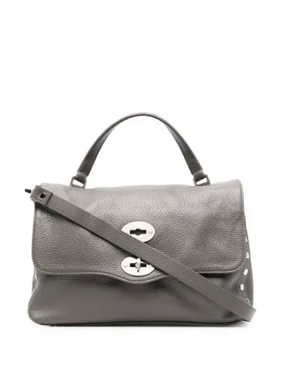 Zanellato Calf-leather Satchel-bag In Grey