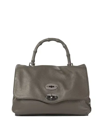 Zanellato Postina Daily Bamboo S Handbags In Grey