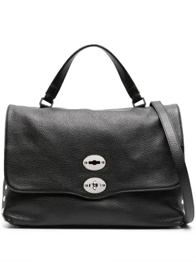 Zanellato Postina Daily Small Leather Handbag In Black