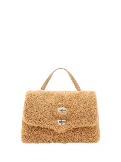 Zanellato Postina Dolly Handbag In Brown Teddy